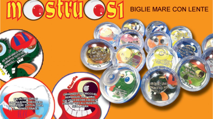 MOSTRUOSI biglie mare con lente